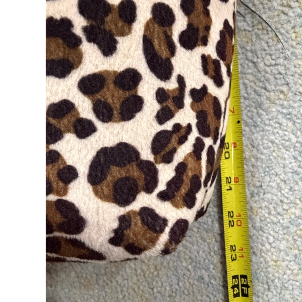 Leopard Print Faux Fur Tote Bag Ostrich Feather Girls Night Out Bachelorette - Picture 9 of 13